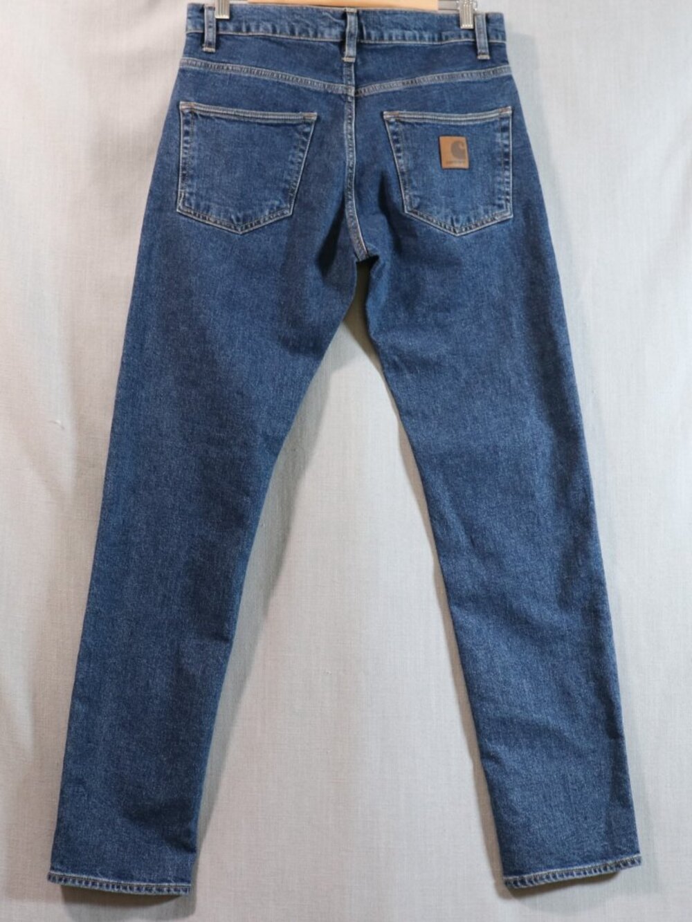 Carhartt WIP Klondike Pant Jeans 30x32 Blue Stone Washed Button Fly Denim